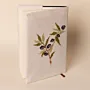 Olive Branch Embroidered A5 Notebook Cover DMC Linen - 16x23x2 cm thumbnail