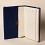 Midnight Iris Canvas A5 Notebook Cover DMC Embroidered - 16x23x2 cm thumbnail