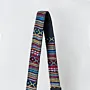 Multicolor Soft Lines Camera Strap Leather Padded Handmade - 5x15x2 cm thumbnail