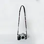 Purple Camera Strap Bedouin Textile Leather Padded - 5x15x2 cm thumbnail