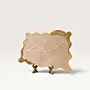 Handmade Resin Table Stand - “Allahumma Barik” Gold Frame - 22x35 cm thumbnail