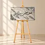 Handmade Resin Quran Verse Wall Art - Silver with Crystal - 40x60 cm thumbnail