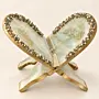 Resin Quran Holder with Pearl Crystal FrameFoldable - 40x25x3.5 cm thumbnail