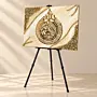 Handmade Resin Ayat Al-Kursi Islamic Wall Art with Crystal - 60x80 cm thumbnail