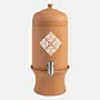 Handmade Clay Water Dispenser with Steel Faucet