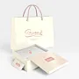 Beige Gift Box with Bag Card and Inner Wrapping (4 Pcs)