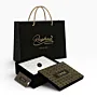 Black Gift Box with Bag Card and Inner Wrapping (4 Pcs)