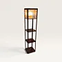 Handmade Solid Oak Wood Floor Lamp Decorative Stand - 30x150x30 cm thumbnail