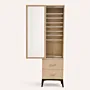 Handmade Scarf Storage Cabinet with Mirror Wood Organizer 160cm