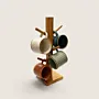 Handmade Wooden Mug Holder and Cup Organizer Stand 44cm