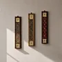 Handmade Oak Wood Tatreez Wall Art Panel Set of 3 Pieces - 84x36x3 cm thumbnail