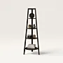 Handmade Corner Shelf Unit Wooden Display Organizer 150cm