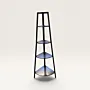 Handmade Corner Shelf Unit Wooden Display Organizer - 50x50 cm thumbnail