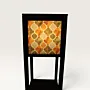 Handmade Oak Floor Lamp with Warm Floral Mosaic Design 150cm