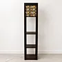 Handmade Oak Floor Lamp with Navy Gold Mosaic Design 150cm
