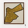 Illuminated Solid Oak Jordan Map Wall Art