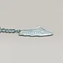 Palestine Flag Map Keychain in 925 Sterling Silver thumbnail
