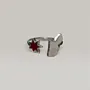 Star-Shaped Ring in 925 Sterling Silver Handmade Design
