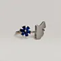 Palestine Map Ring with Blue Floral Accent in 925 Sterling Silver thumbnail