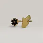 Rose Ring in 925 Sterling Silver with Gold Plating Handmade Design