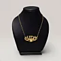 English Name Necklace with Heart Accent in 925 Sterling Silver thumbnail