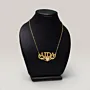 English Name Necklace with Heart Accent in 925 Sterling Silver thumbnail