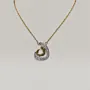 Two Initial Necklace and Ring Set in 925 Sterling Silver thumbnail