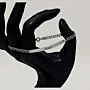 Laser Engraved Bracelet in 925 Sterling Silver Handmade Custom