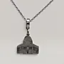 Dome of the Rock Pendant Necklace in 925 Sterling Silver Handmade