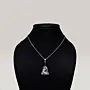 Palestinian Woman in Kufiya Pendant Necklace in 925 Sterling Silver thumbnail