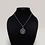 Round Arabic Calligraphy Pendant Necklace in 925 Sterling Silver thumbnail