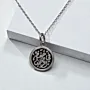 Classic Silver Pendant Necklace in 925 Sterling Silver Handmade