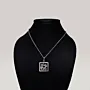Square Arabic Calligraphy Pendant Necklace in 925 Sterling Silver thumbnail