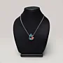 Colored Enamel Arabic Letter Necklace in 925 Sterling Silver thumbnail