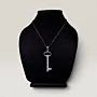 Return Key Pendant Necklace in 925 Sterling Silver Handmade