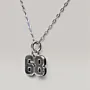 Number Pendant Necklace in 925 Sterling Silver Custom Handmade