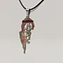 Men’s Stamped Necklace in 925 Sterling Silver Handmade Design