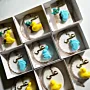 Baby Shower Soap Favors - Yellow Duck & Blue Footprint - 8x8x3 cm thumbnail