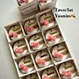 Personalized Baby Shower Soap Favors - Double Pink Roses - 8x8x3 cm thumbnail