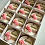 Personalized Baby Shower Soap Favors - Double Pink Roses - 8x8x3 cm thumbnail