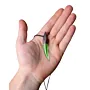 Green Glow Lion Fang Epoxy Artisan Handmade Pendant Necklace