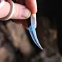 Blue Glow Lion Fang Epoxy Artisan Handmade Pendant Necklace