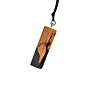 Black Epoxy Olive Wood Artisan Handmade Resin Pendant Necklace