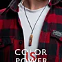Red Epoxy Olive Wood Artisan Handmade Resin Pendant Necklace