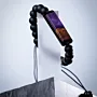 Purple Epoxy Olive Wood Handmade Resin Statement Bracelet