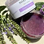 Handmade Lavender Salt Scrub with exfoliating salt scrub