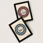 Personalized Arabic Name Mandala Frame in Rose and Blue – Multiple Sizes