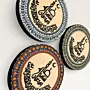 Ahlan Ramadan Mosque Mandala Wall Art in Blue and Gold – Multiple Sizes