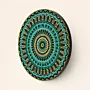 Hand-Painted Round Wooden Mandala Wall Art (Available In Sizes)