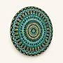 Hand-Painted Round Wooden Mandala Wall Art (Available In Sizes)